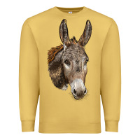 Antique Gold Andalusian Donkey Face Premium Sweatshirt - LillyAllenDesigns