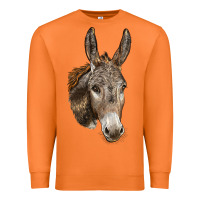 Carrot Andalusian Donkey Face Premium Sweatshirt - LillyAllenDesigns