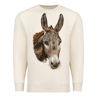 Sandshell Andalusian Donkey Face Premium Sweatshirt - LillyAllenDesigns