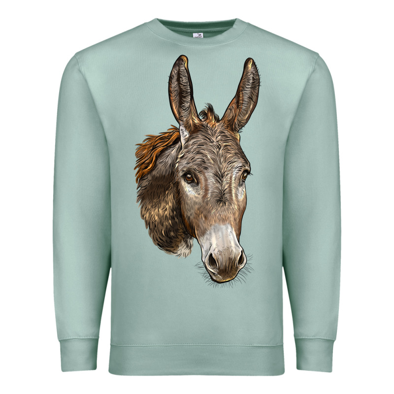 Andalusian Donkey Face Premium Sweatshirt by LillyAllenDesigns | Teevron