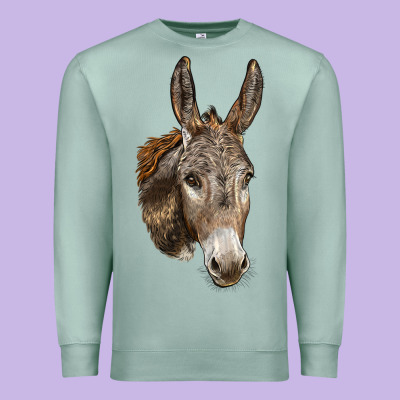 Andalusian Donkey Face Premium Sweatshirt Designed By Lillyallendesigns