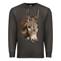 Smoke Andalusian Donkey Face Premium Sweatshirt - LillyAllenDesigns