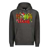 Charcoal Heather nana claus Premium Hoodie - MaliasSmallBusiness