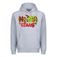 Heather Grey nana claus Premium Hoodie - MaliasSmallBusiness