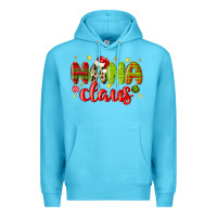 Ocean Blue nana claus Premium Hoodie - MaliasSmallBusiness