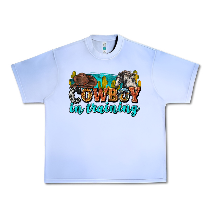 Cowboy In Training Urban Heavy Tee by Zillion Design Studio | Teevron