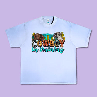 Cowboy In Training Urban Heavy Tee Designed By Zillion Design Studio