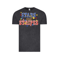 Vintage Black stars and striper billie wilder Vintage Tee - texasbilliewilder