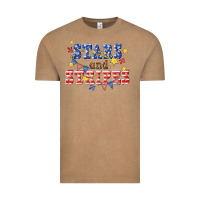 Vintage Coffee stars and striper billie wilder Vintage Tee - texasbilliewilder