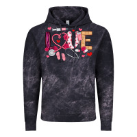 Cloud Black love nurse valentines day Vintage Hoodie - MaliasSmallBusiness