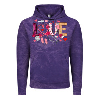 Cloud Purple love nurse valentines day Vintage Hoodie - MaliasSmallBusiness