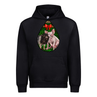 Foreset Green christmas pig Urban Hoodie - LillyAllenDesigns