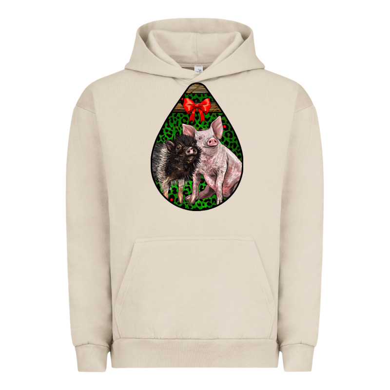 Christmas Pig Urban Hoodie by LillyAllenDesigns | Teevron