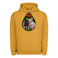 Pigment Peanut Butter christmas pig Urban Hoodie - LillyAllenDesigns