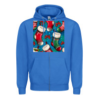 True Royal christmas socks seamless pattern Zipper Hoodie - BundleAndBundleShop