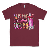 Burgundy vis for valentine vodka Classic Tee - RacoonDesign