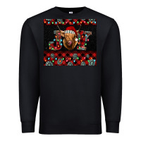 Black highland cow joy christmas tumbler Premium Sweatshirt - Jasminsmagicworld