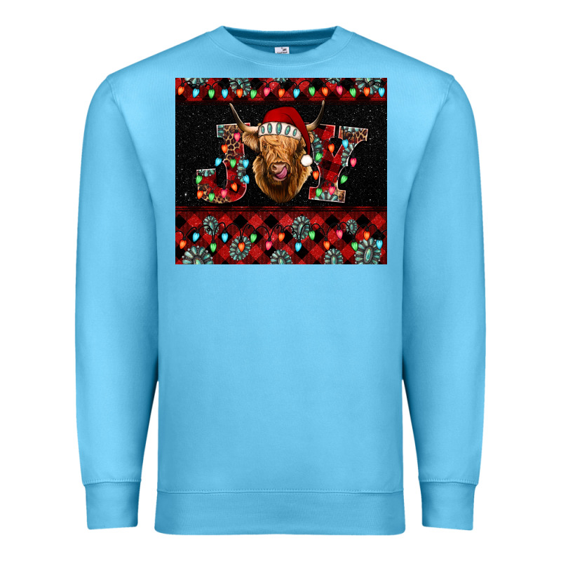 Highland Cow Joy Christmas Tumbler Premium Sweatshirt by Jasminsmagicworld | Teevron