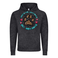 Vintage Black just a girl who loves all her dogs Vintage Hoodie - MaliasSmallBusiness