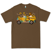 Cacao western bee gnomes truck sunflowers honeycomb beehive honey turquoise Premium Tee - Artiststas