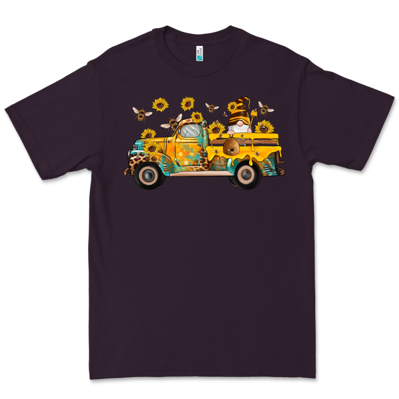 Western Bee Gnomes Truck Sunflowers Honeycomb Beehive Honey Turquoise Premium Tee by Artiststas | Teevron