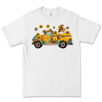 White western bee gnomes truck sunflowers honeycomb beehive honey turquoise Premium Tee - Artiststas
