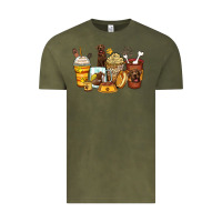 Vintage Olive labrador retriever coffee cups Vintage Tee - Zillion Design Studio