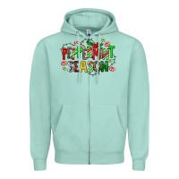 Seafoam peppermint season Zipper Hoodie - AdoDesignShop