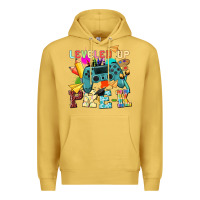 Antique Gold leveled up pre k Premium Hoodie - NancyCooperArtShop