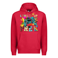 Cardinal leveled up pre k Premium Hoodie - NancyCooperArtShop