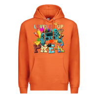 Carrot leveled up pre k Premium Hoodie - NancyCooperArtShop
