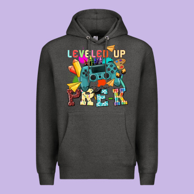Leveled Up Pre K Premium Hoodie Designed By Nancycooperartshop