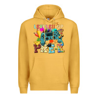 Mustard leveled up pre k Premium Hoodie - NancyCooperArtShop