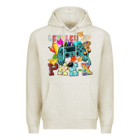Oatmeal Heather leveled up pre k Premium Hoodie - NancyCooperArtShop