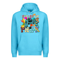 Ocean Blue leveled up pre k Premium Hoodie - NancyCooperArtShop