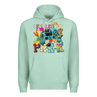 Seafoam leveled up pre k Premium Hoodie - NancyCooperArtShop