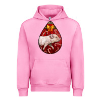 Fuchsia Pink christmas pig Urban Hoodie - LillyAllenDesigns
