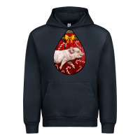 Navy christmas pig Urban Hoodie - LillyAllenDesigns