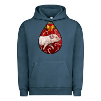 Pigment Midnight Navy christmas pig Urban Hoodie - LillyAllenDesigns