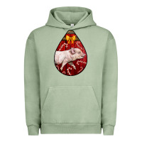 Pigment Oil Green christmas pig Urban Hoodie - LillyAllenDesigns