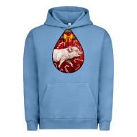 Pigment Pebble Blue christmas pig Urban Hoodie - LillyAllenDesigns
