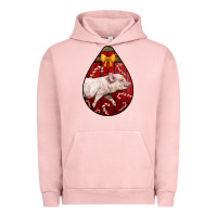Pigment Salmon christmas pig Urban Hoodie - LillyAllenDesigns