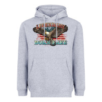 Heather Grey legendary born free eagle Heavyweight Hoodie - NancyCooperArtShop