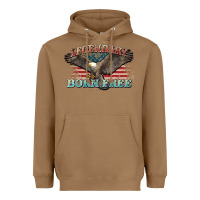Toasted Coconut legendary born free eagle Heavyweight Hoodie - NancyCooperArtShop