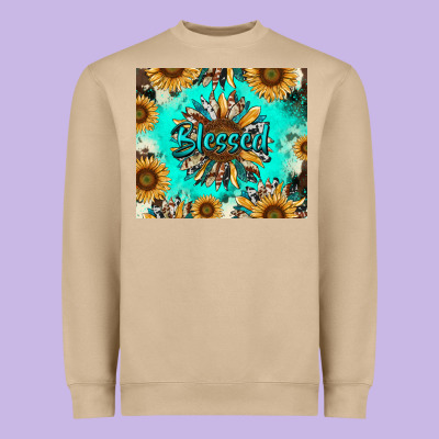 Heavyweight Sweatshirt blessed sunflowers