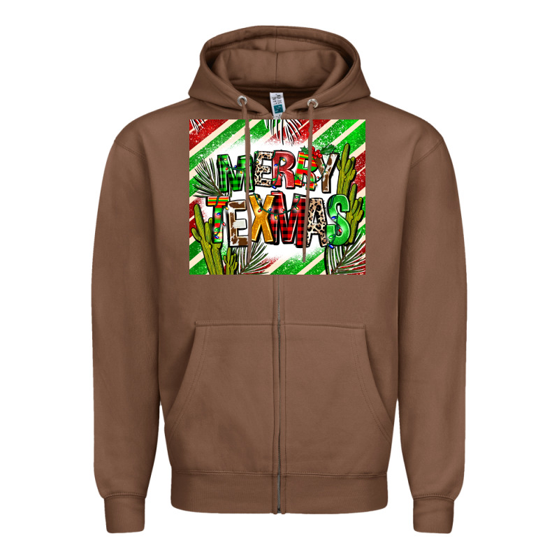 Merry Texmas  Christmas Zipper Hoodie by AdoDesignShop | Teevron