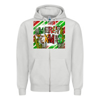Dove Grey merry texmas  christmas Zipper Hoodie - AdoDesignShop