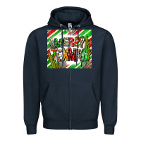 Navy merry texmas  christmas Zipper Hoodie - AdoDesignShop