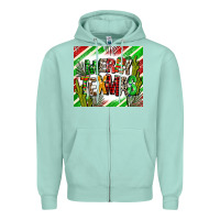 Seafoam merry texmas  christmas Zipper Hoodie - AdoDesignShop