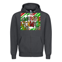 Smoke merry texmas  christmas Zipper Hoodie - AdoDesignShop